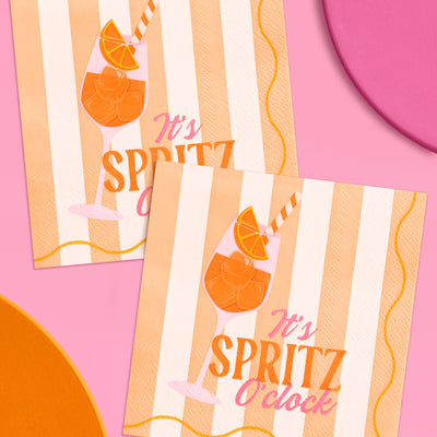 Spritz Napkins - 25 paper cocktail napkins