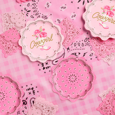 Cowgirl Trio - tablecloth, napkins, + plates