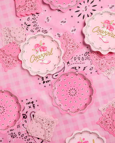Cowgirl Trio - tablecloth, napkins, + plates
