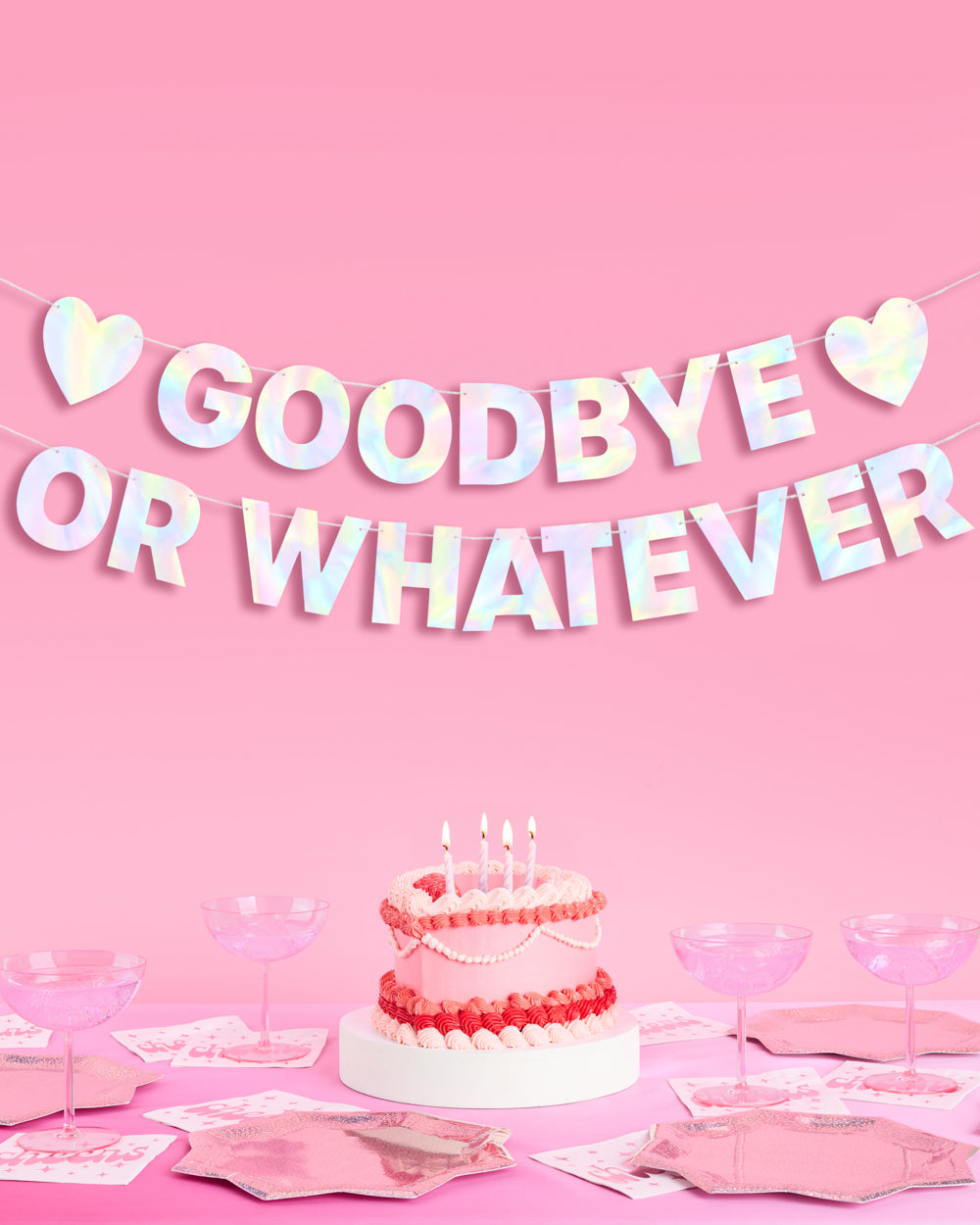Goodbye Banner - 5 foot banner