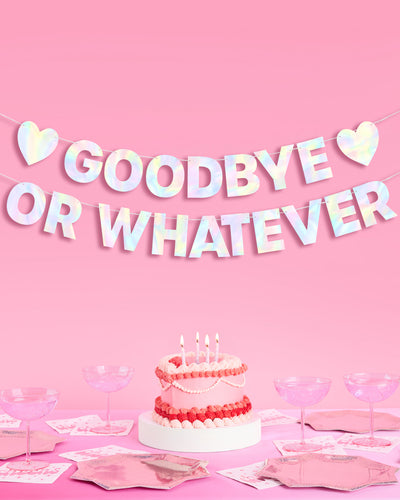 Goodbye Banner - 5 foot banner