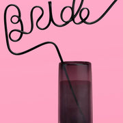 Bride or Die Straw - XL black Bride straw