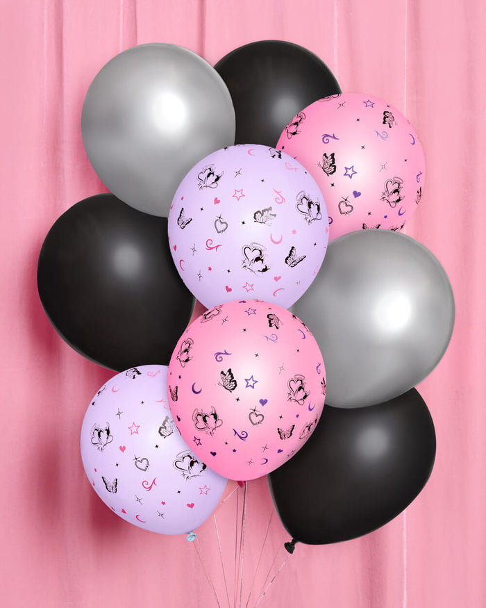 Y2K Bday Bundle - banner, tableware + more