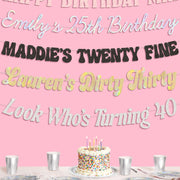 Custom Birthday Banner - customizable banner