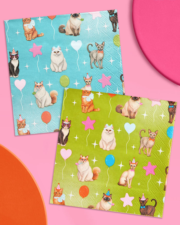 Cat Napkins - 24 paper napkins