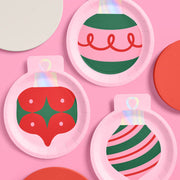 Ornament Plates - 24 paper plates