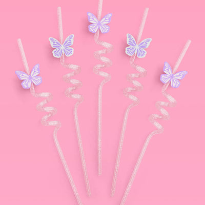 Butterfly Straws - 16 reusable straws