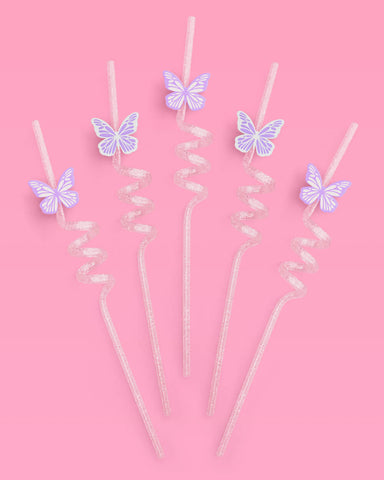Butterfly Straws - 16 reusable straws
