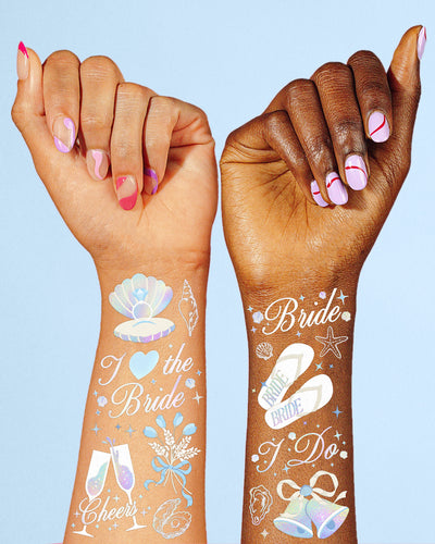 Seashells & Wedding Bells Tats - 60 temporary tattoos