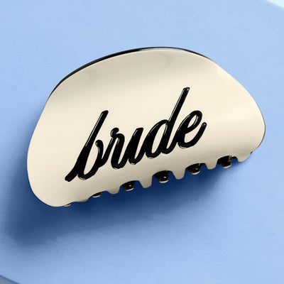 Classic Bride Clip - two tone claw clip