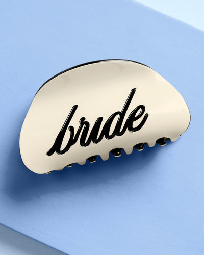 Classic Bride Clip - two tone claw clip