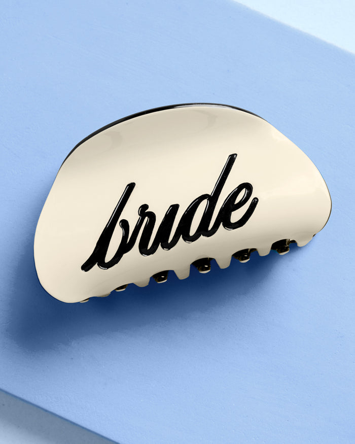 Classic Bride Clip - two tone claw clip
