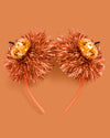Party Pumpkin Headband - disco + fringe headband