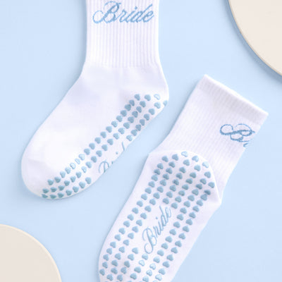 Bride Pilates Sock - grippy crew sock