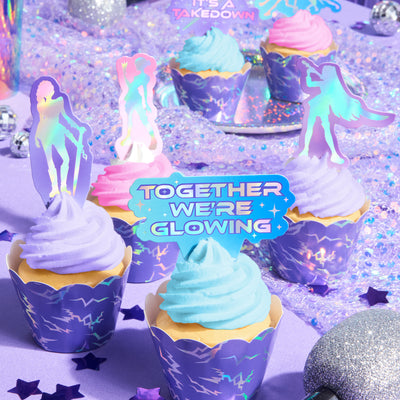 Takedown Cupcake Toppers - 24 pc set
