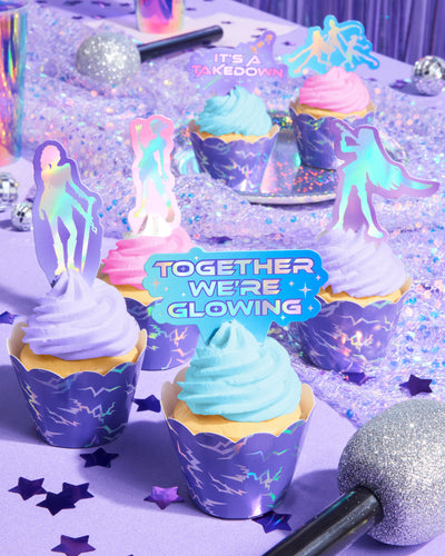 Takedown Cupcake Toppers - 24 pc set