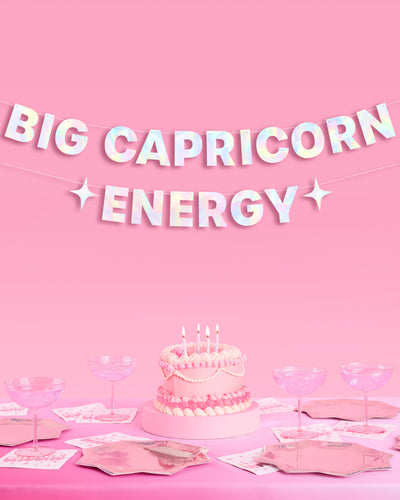 Big ♑️ Energy Banner - iridescent foil banner