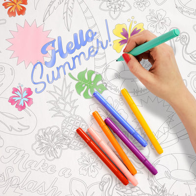 Pool Party Tablecloth - paper coloring tablecloth