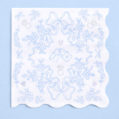 Something Blue Napkins - 25 printed napkins
