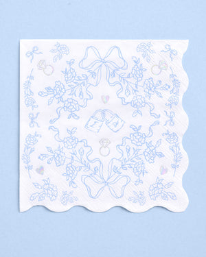 Something Blue Napkins - 25 printed napkins