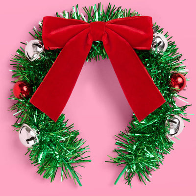 Oh Christmas Headband - fringe + bow headband