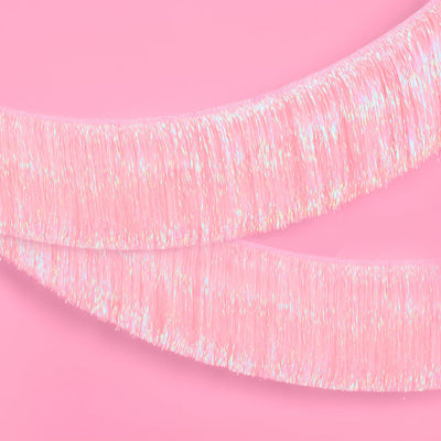 Pretty in Pink Fringe - light pink fringe banner
