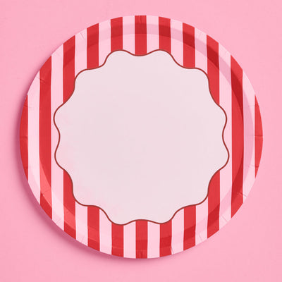 Candy Stripe Plates - 7in Paper Plates