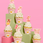 Garden Fairy Toppers - 24 sets of liners + toppers