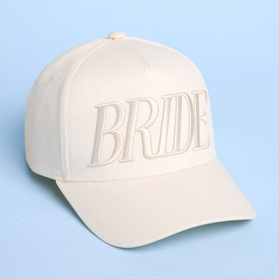 Neutral Bride Trucker Hat - emboridered hat