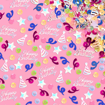 Rainbow Birthday Confetti - 200 pc foil confetti