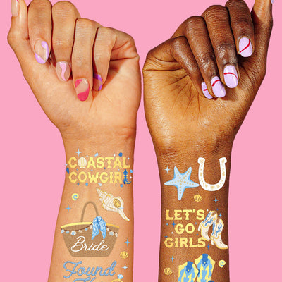 Coastal Cowgirl Tats - 54 temporary tattoos