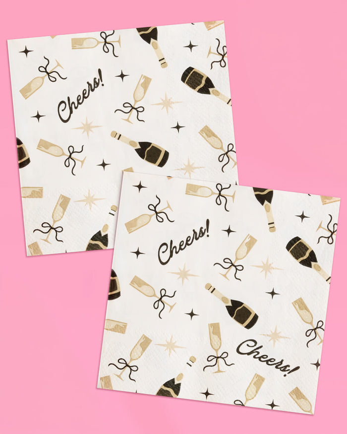 Cheers Cocktail Napkins - 50 paper napkins