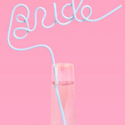 Something Blue Straw - XL blue Bride straw