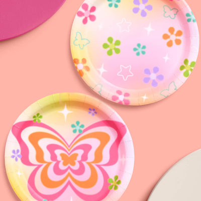Butterfly Dream Plates - 24 paper plates