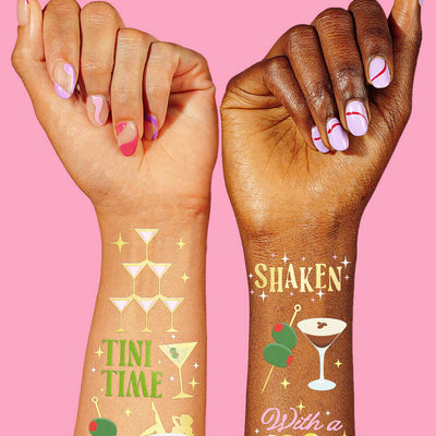 Martini Tats - 50 temporary tattoos