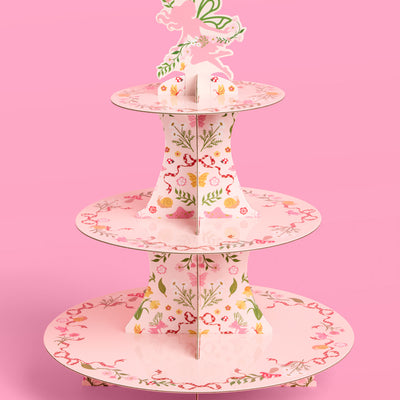 Garden Fairy Cupcake Tower - 3 tiered display