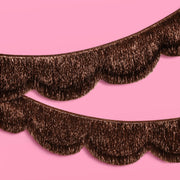 Espresso Scallop Fringe Banner - festive banner