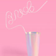 Shimmer Bride Straw - XL glitter Bride straw