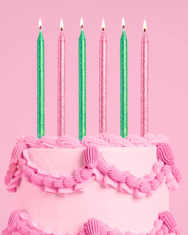 Emerald City Candles - 10 glitter candles