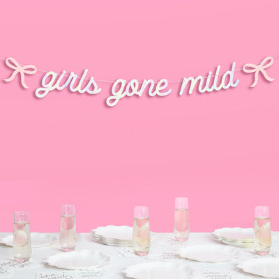 Girls Gone Mild Banner - iridescent foil banner