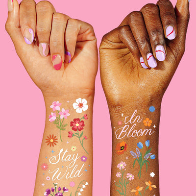 Wildflower Tats - 104 temporary tattoos