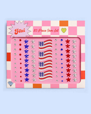Americana Girl Gem Set - 80 adhesive face gems