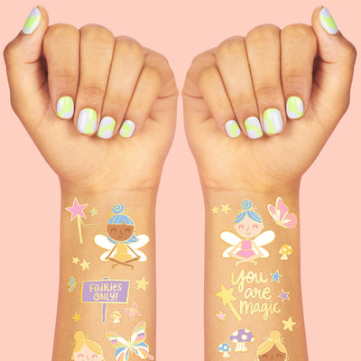 Woodland Fairy Tats - 84 foil temporary tattoos