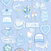 Something Blue Props - 24 pre-attached props