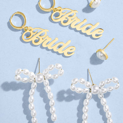 Pearls of Gold Earrings - set of 3 earrings