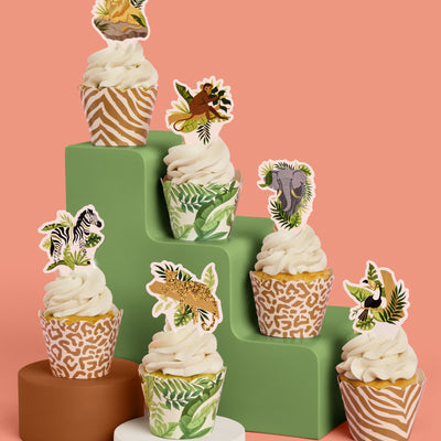 Safari Cupcake Toppers - 24 pc set