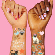 Crazy Cat Tats - 54 temporary tattoos