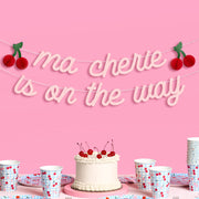 Ma Cherie Banner - 3D glitter banner