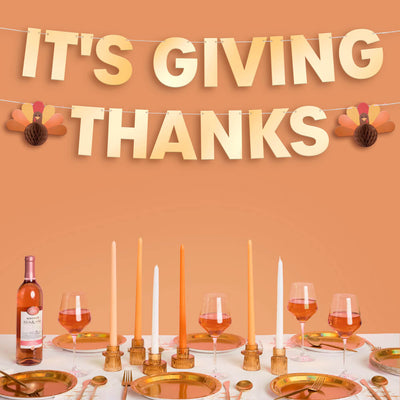 It's Giving Thanks Banner - 3D paper banner