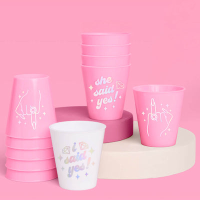 She Said Yes! Shots - 12 matte 2 oz shot glasses
